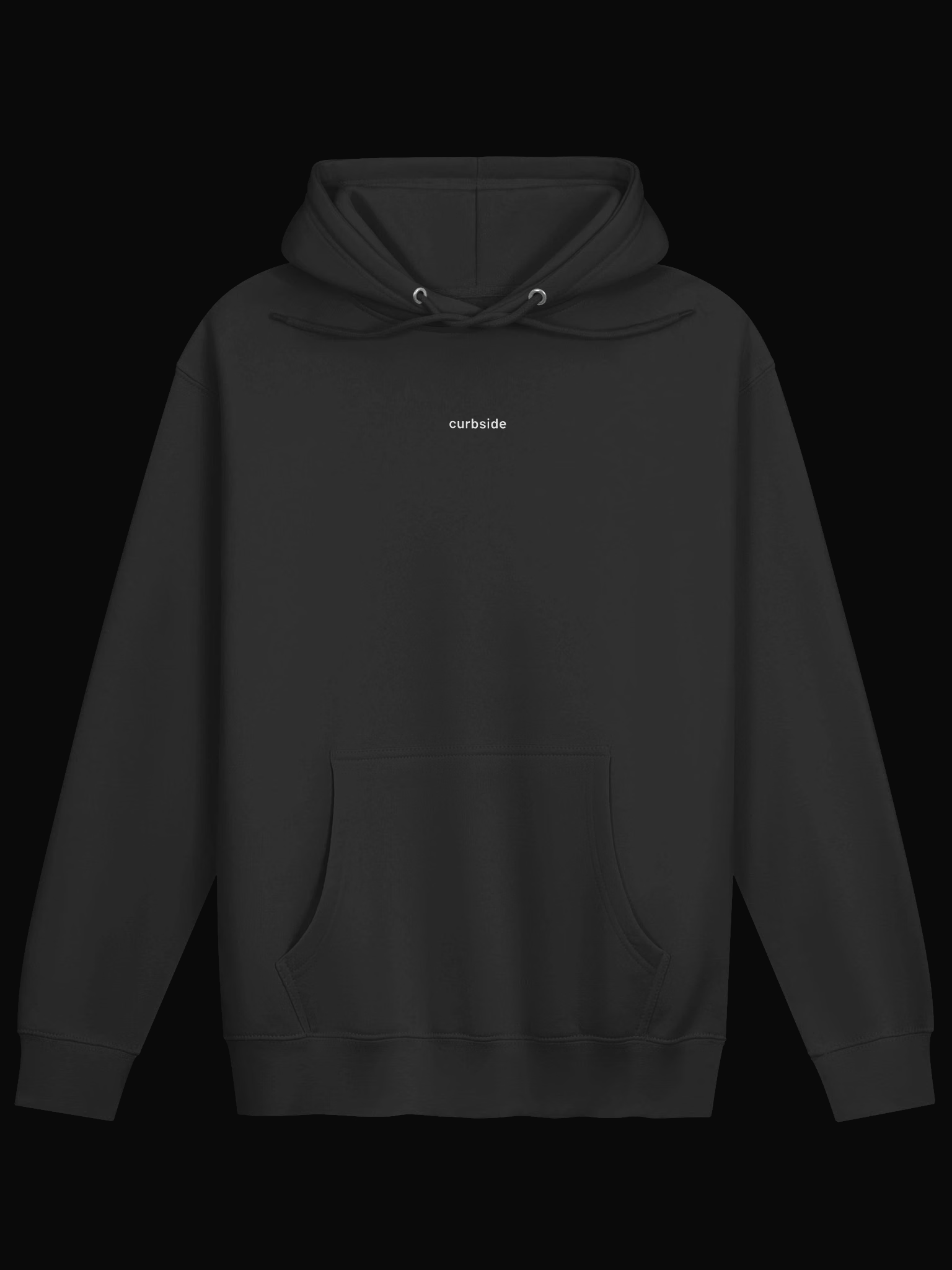 Curbside Hoodie product front on black background