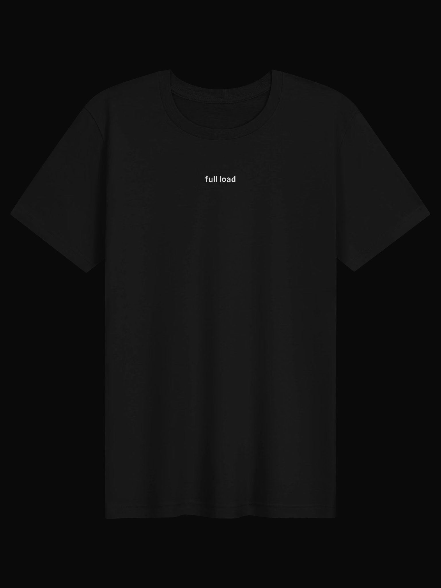 Full Load Tee product front on black background